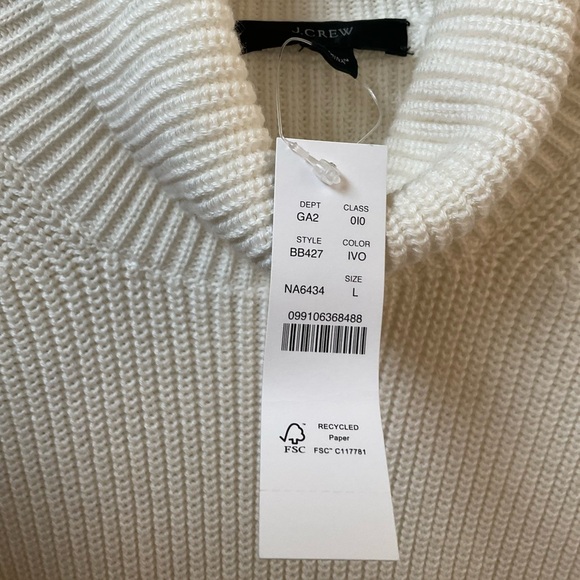 NWT J. Crew Shaker Knit Turtleneck Sweater - Picture 3 of 5